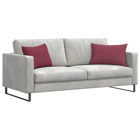 vidaXL Sofa Kussens 2 pcs Wijnrood 60 x 40 cm Stof afbeelding3 - 1