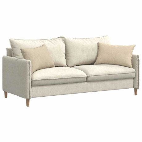 vidaXL Sofa Kussens 2 pcs Crème 60 x 40 cm Stof afbeelding3 - 1