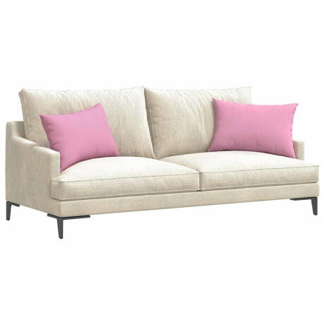 vidaXL Sofa Kussens 2 pcs Roze 60 x 40 cm Stof afbeelding3 - 1