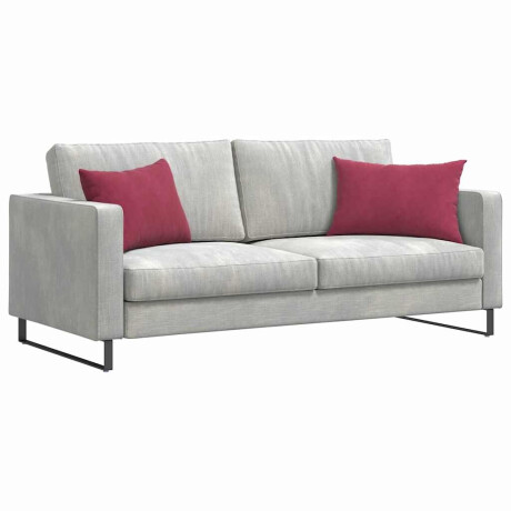 vidaXL Sofa Kussens 2 stuks Wijnrood 60 x 40 cm Cordstof afbeelding3 - 1