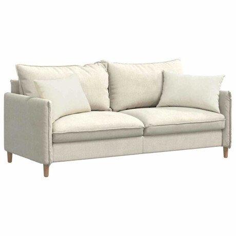 vidaXL Sofa Kussens 2 stuks Crème 60 x 40 cm Cordstof afbeelding3 - 1