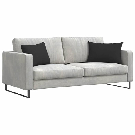 vidaXL Sofa Kussens 2 stuks Zwart 60 x 40 cm Stof afbeelding3 - 1