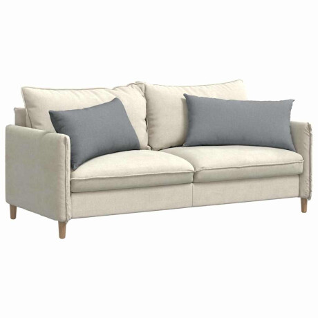 vidaXL Sofa Kussens 2 pcs Lichtgrijs 80 x 40 cm Stof afbeelding3 - 1