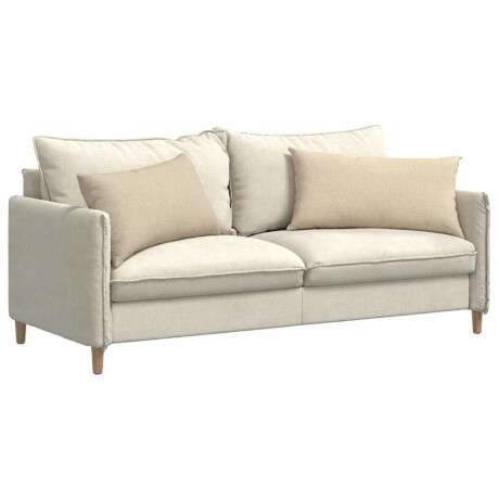 vidaXL Sofa Kussens 2 pcs Crème 80 x 40 cm Stof afbeelding3 - 1