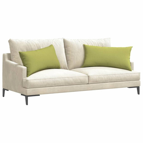 vidaXL Sofa Kussens 2 pcs Lichtgroen 80 x 40 cm Stof afbeelding3 - 1
