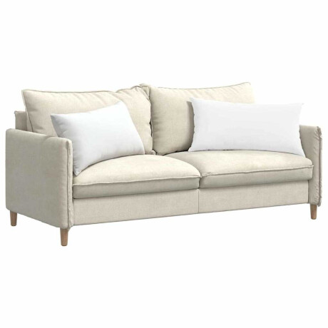 vidaXL Sofa Kussens 2 pcs Wit 80 x 40 cm Stof afbeelding3 - 1