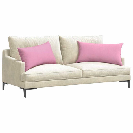 vidaXL Sofa Kussens 2 pcs Roze 80 x 40 cm Stof afbeelding3 - 1