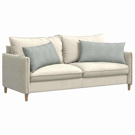 vidaXL Sofa Kussens 2 stuks Lichtgrijs 80 x 40 cm Cordstof afbeelding3 - 1