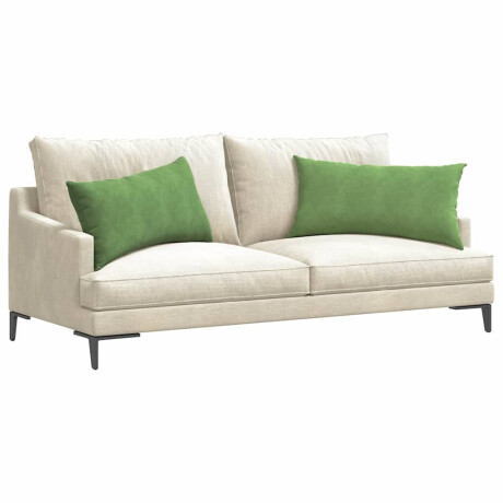 vidaXL Sofa Kussens 2 stuks Lichtgroen 80 x 40 cm Cordstof afbeelding3 - 1