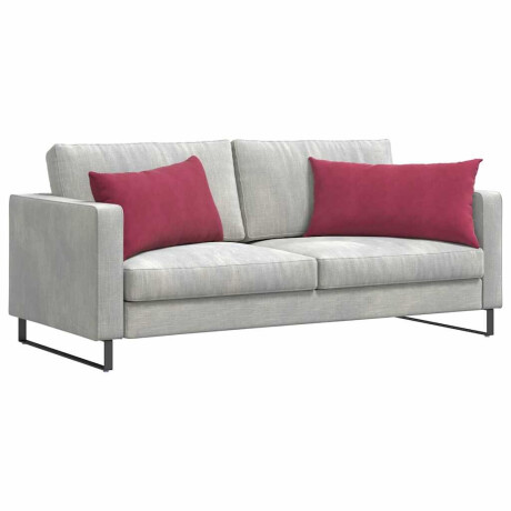 vidaXL Sofa Kussens 2 stuks Wijnrood 80 x 40 cm Cordstof afbeelding3 - 1