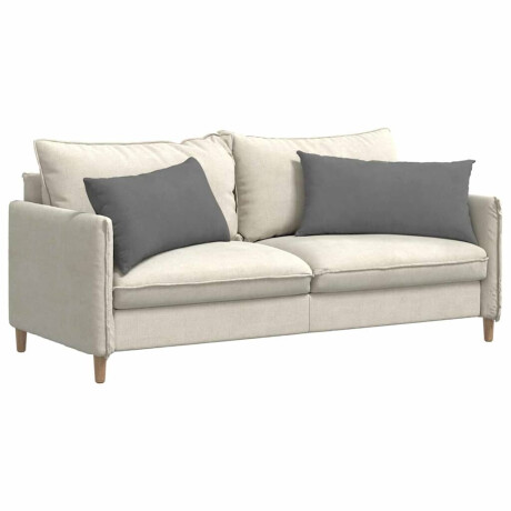 vidaXL Sofa Kussens 2 stuks Donkergrijs 80 x 40 cm Stof afbeelding3 - 1