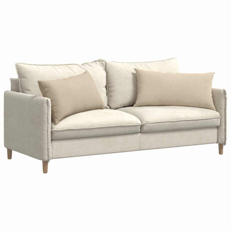 vidaXL Sofa Kussens 2 stuks Crème 80 x 40 cm Stof afbeelding3 - 1