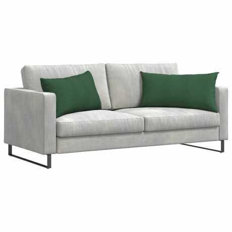 vidaXL Sofa Kussens 2 stuks Donkergroen 80 x 40 cm Cordstof afbeelding3 - 1