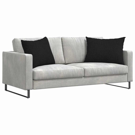 vidaXL Sofa Kussens 2 pcs Zwart 70 x 50 cm Stof afbeelding3 - 1