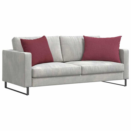 vidaXL Sofa Kussens 2 pcs Wijnrood 70 x 50 cm Stof afbeelding3 - 1