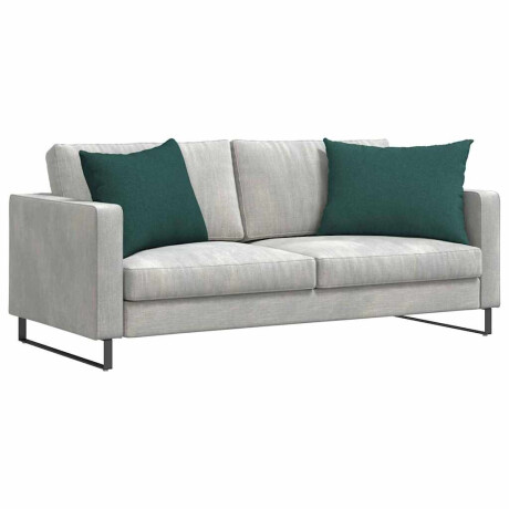 vidaXL Sofa Kussens 2 pcs Donkergroen 70 x 50 cm Stof afbeelding3 - 1