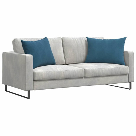 vidaXL Sofa Kussens 2 stuks Blauw 70 x 50 cm Cordstof afbeelding3 - 1