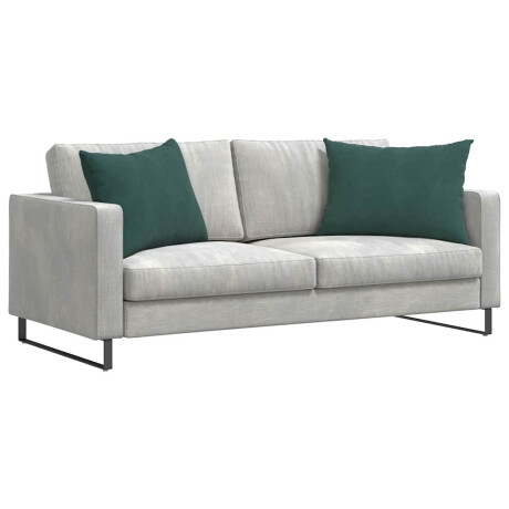 vidaXL Sofa Kussens 2 stuks Donkergroen 70 x 50 cm Cordstof afbeelding3 - 1