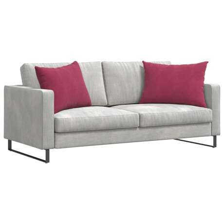 vidaXL Sofa Kussens 2 stuks Wijnrood 70 x 50 cm Cordstof afbeelding3 - 1