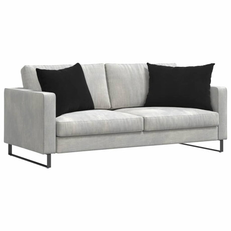 vidaXL Sofa Kussens 2 stuks Zwart 70 x 50 cm Cordstof afbeelding3 - 1