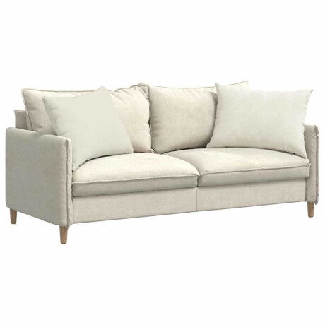 vidaXL Sofa Kussens 2 stuks Crème 70 x 50 cm Cordstof afbeelding3 - 1