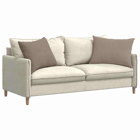 vidaXL Sofa Kussens 2 pcs Taupe 70 x 50 cm Stof afbeelding3 - 1