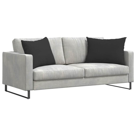 vidaXL Sofa Kussens 2 stuks Zwart 70 x 50 cm Stof afbeelding3 - 1