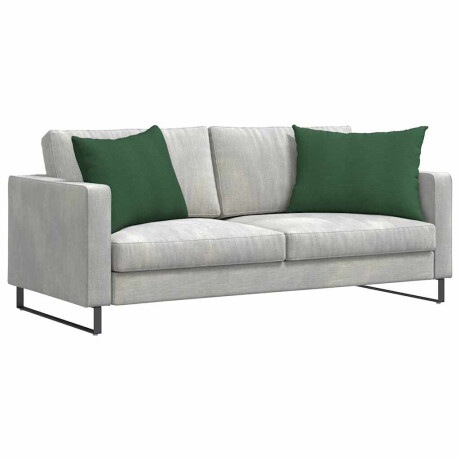 vidaXL Sofa Kussens 2 stuks Donkergroen 70 x 50 cm Cordstof afbeelding3 - 1