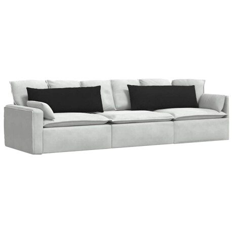 vidaXL Sofa Kussens 2 pcs Zwart 120 x 40 cm Stof afbeelding3 - 1