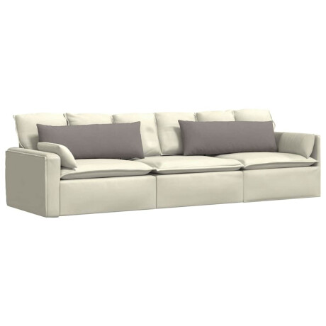 vidaXL Sofa Kussens 2 pcs Taupe 120 x 40 cm Stof afbeelding3 - 1