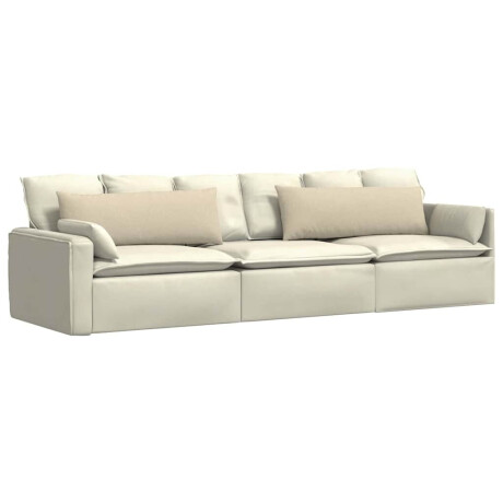 vidaXL Sofa Kussens 2 pcs Crème 120 x 40 cm Stof afbeelding3 - 1