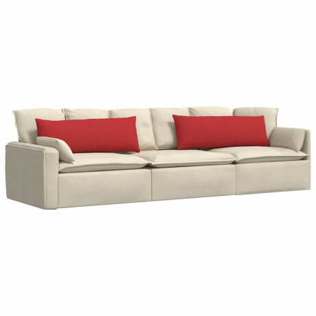 vidaXL Sofa Kussens 2 pcs Rood 120 x 40 cm Stof afbeelding3 - 1
