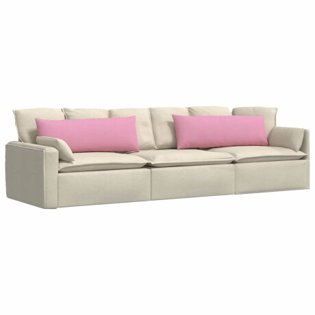 vidaXL Sofa Kussens 2 pcs Roze 120 x 40 cm Stof afbeelding3 - 1