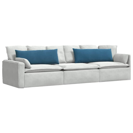 vidaXL Sofa Kussens 2 stuks Blauw 120 x 40 cm Cordstof afbeelding3 - 1