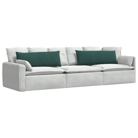 vidaXL Sofa Kussens 2 stuks Donkergroen 120 x 40 cm Cordstof afbeelding3 - 1