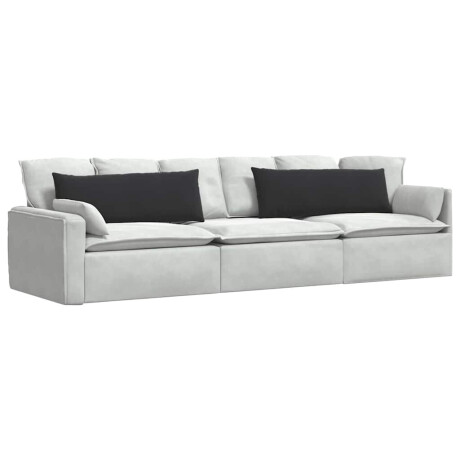 vidaXL Sofa Kussens 2 stuks Zwart 120 x 40 cm Cordstof afbeelding3 - 1