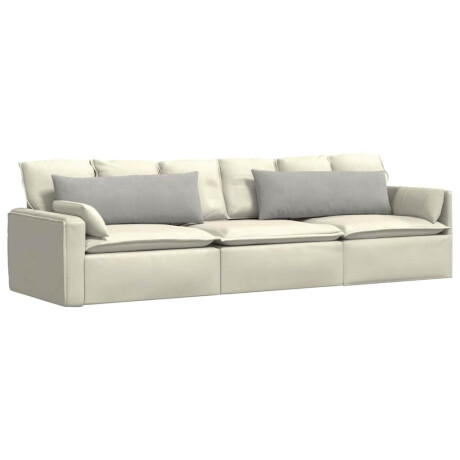 vidaXL Sofa Kussens 2 stuks Lichtgrijs 120 x 40 cm Stof afbeelding3 - 1