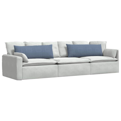 vidaXL Sofa Kussens 2 stuks Blauw 120 x 40 cm Cordstof afbeelding3 - 1