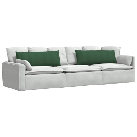 vidaXL Sofa Kussens 2 stuks Donkergroen 120 x 40 cm Cordstof afbeelding3 - 1