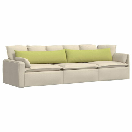 vidaXL Sofa Kussens 2 pcs Lichtgroen 145 x 40 cm Stof afbeelding3 - 1