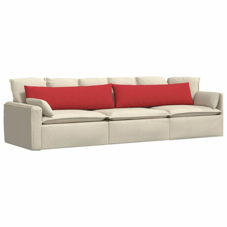vidaXL Sofa Kussens 2 pcs Rood 145 x 40 cm Stof afbeelding3 - 1