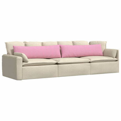 vidaXL Sofa Kussens 2 pcs Roze 145 x 40 cm Stof afbeelding3 - 1