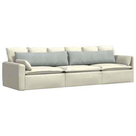 vidaXL Sofa Kussens 2 stuks Lichtgrijs 145 x 40 cm Cordstof afbeelding3 - 1