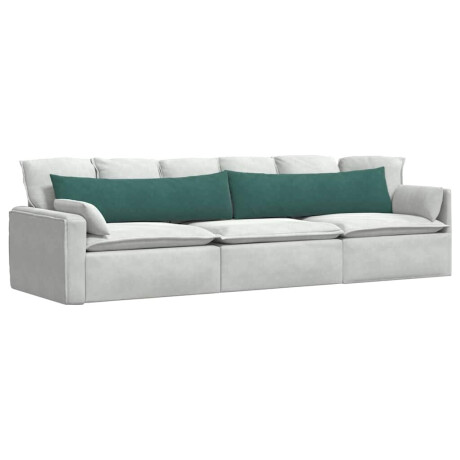 vidaXL Sofa Kussens 2 stuks Donkergroen 145 x 40 cm Cordstof afbeelding3 - 1