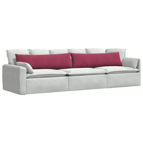 vidaXL Sofa Kussens 2 stuks Wijnrood 145 x 40 cm Cordstof afbeelding3 - 1