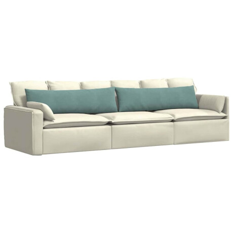 vidaXL Sofa Kussens 2 stuks Zeegroen 145 x 40 cm Cordstof afbeelding3 - 1