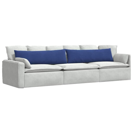 vidaXL Sofa Kussens 2 stuks Politieblauw 145 x 40 cm Cordstof afbeelding3 - 1