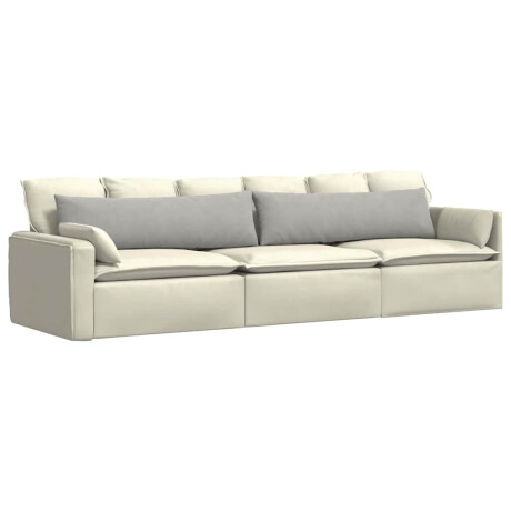 vidaXL Sofa Kussens 2 stuks Lichtgrijs 145 x 40 cm Stof afbeelding3 - 1