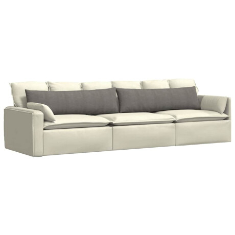 vidaXL Sofa Kussens 2 stuks Lichtgrijs 145 x 40 cm Cordstof afbeelding3 - 1
