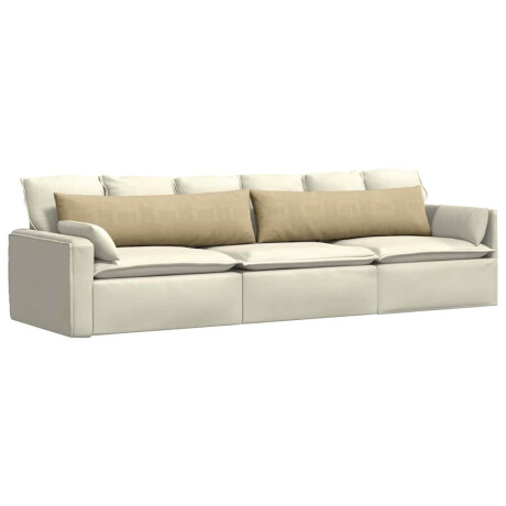 vidaXL Sofa Kussens 2 stuks Grijs groen 145 x 40 cm Cordstof afbeelding3 - 1